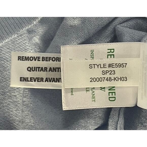 J.Crew Baby Blue Lightweight Overlay Button Down Sweater Reg Size S - Picture 7 of 7